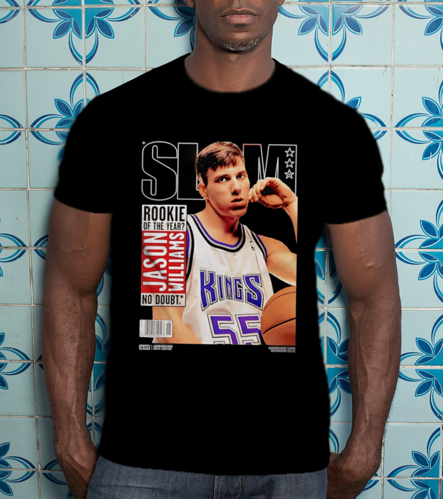 Jason Williams Rookie Of The Year No Doubt Sacramento Kings Slam Cover NBA T-Shirt