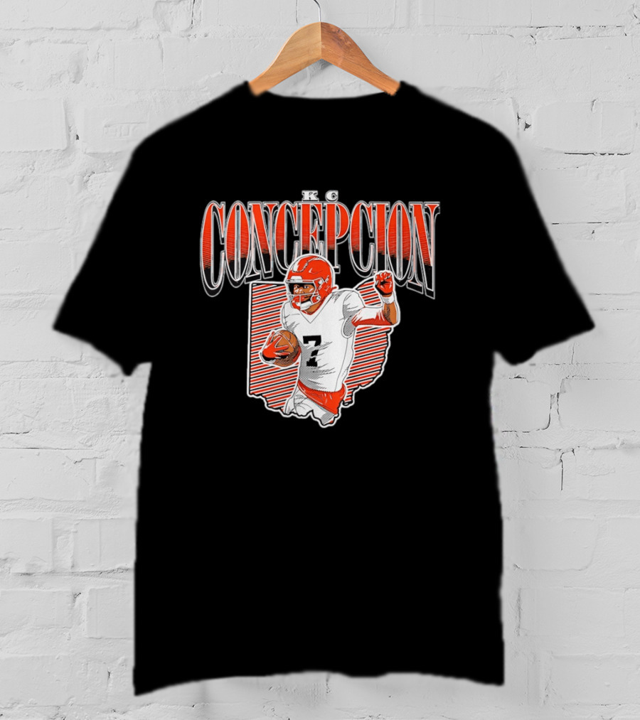 KC Concepcion Football Star Cleveland Browns Number Seven T-Shirt