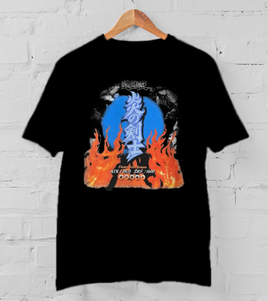 Flame Swordsman ATK 1800 DEF 1600 Yugioh Card Detail T-Shirt