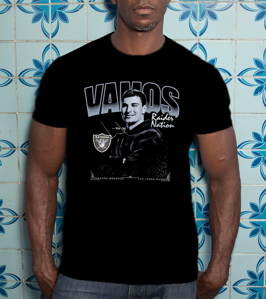 Vamos Raider Nation Fernando Mendoza Las Vegas Raiders 2026 Draft T-Shirt