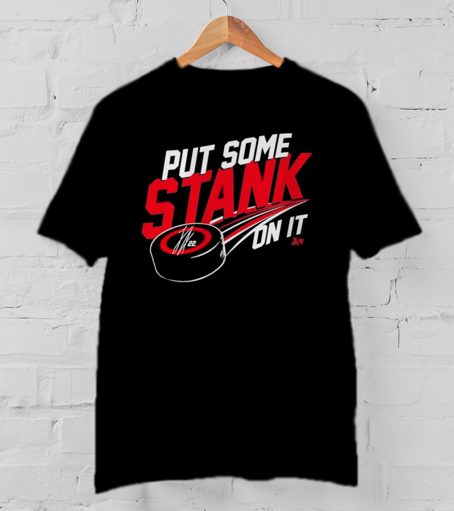 Put Some Stank On It Logan Stankoven Hockey Puck T-Shirt