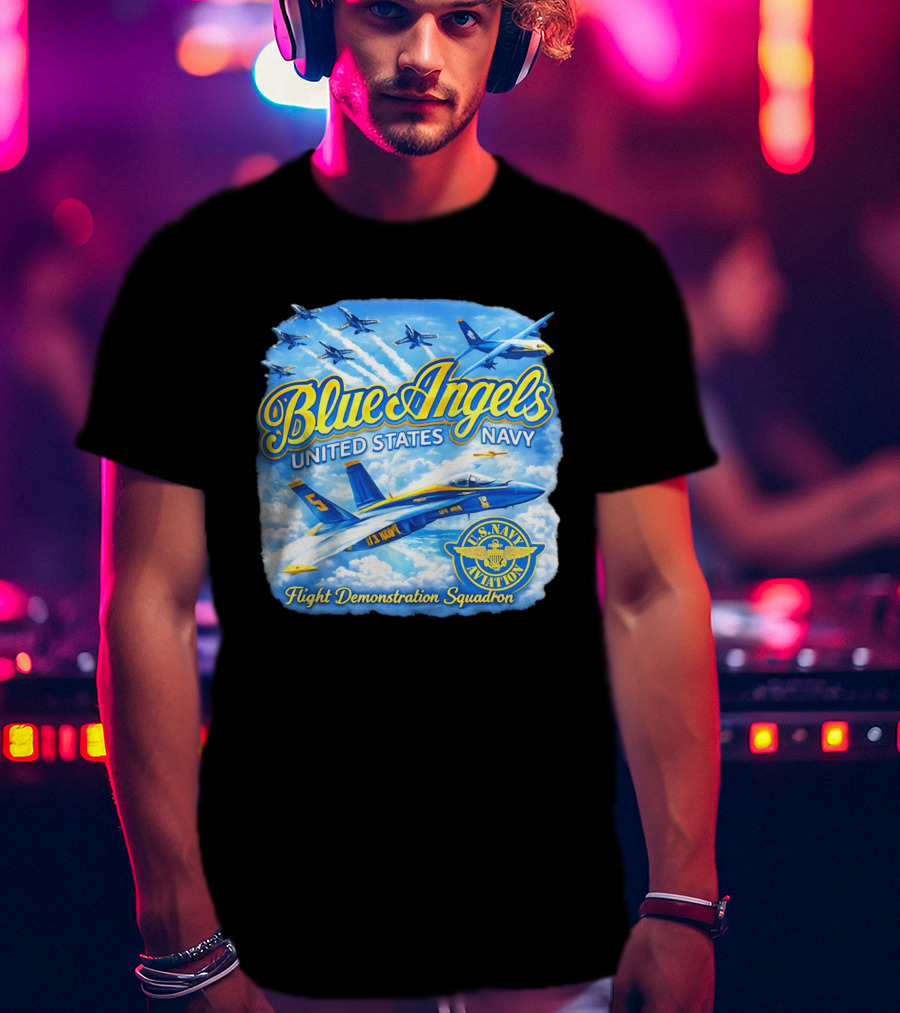 Blue Angels United States Navy U.S. Navy Aviation Flight Demonstration Squadron T-Shirt