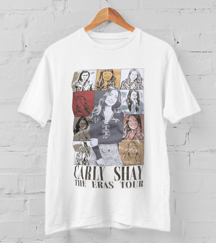 Carly Shay The Eras Tour Pop Art Portrait Collage T-Shirt