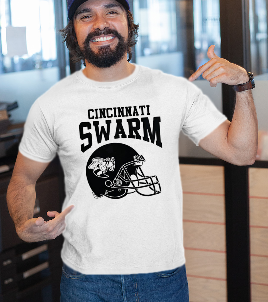 Cincinnati Swarm Hornet Football Helmet 2026 T-Shirt