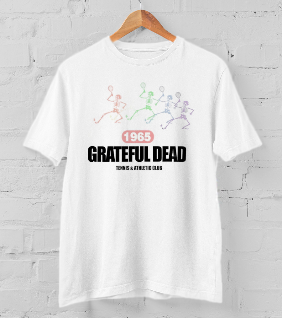 Grateful Dead 1965 Colorful Athletics Tennis Club T-Shirt
