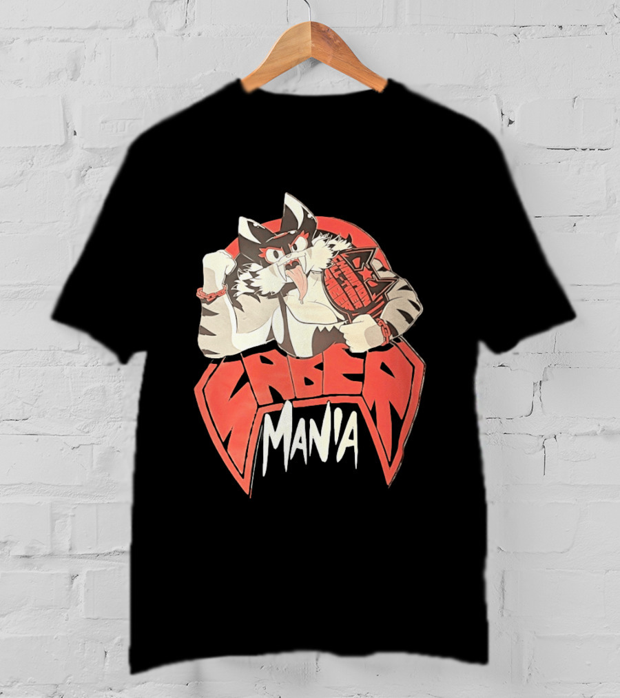 Ring Cats Saber Mania Wrestling Champion Feline T-Shirt