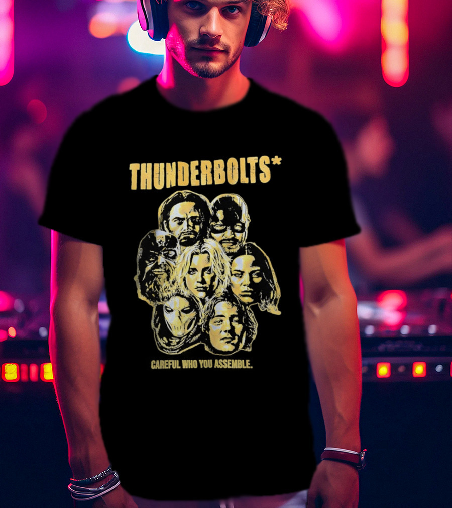 Thunderbolts Careful Who You Assemble Marvel Characters T-Shirt