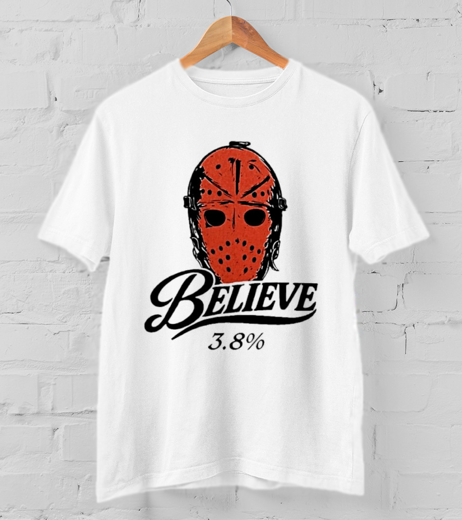 Philadelphia Flyers Believe 3.8% Jason Voorhees Mask T-Shirt