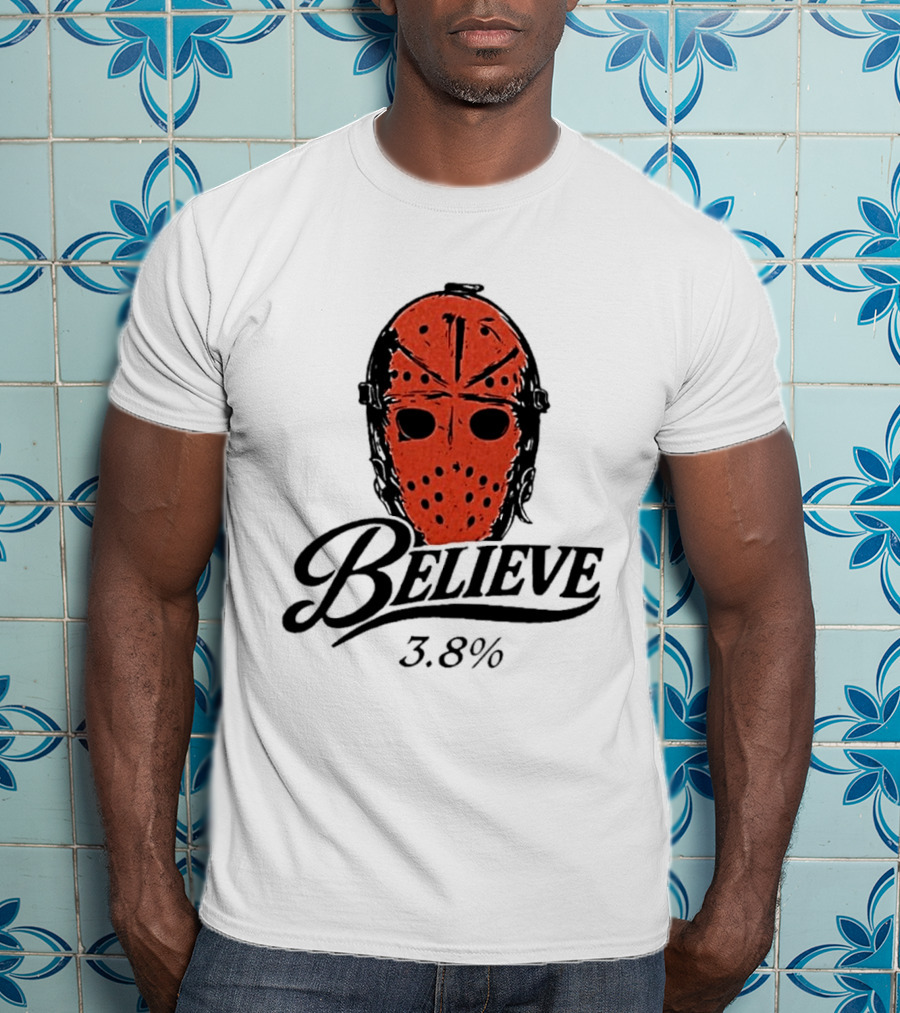 Philadelphia Flyers Believe 3.8% Jason Voorhees Mask T-Shirt