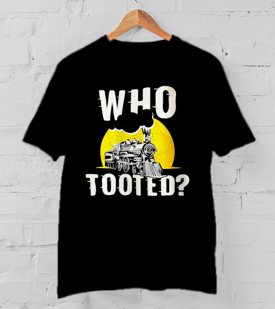 Who Tooted Train Yellow Sun T-Shirt