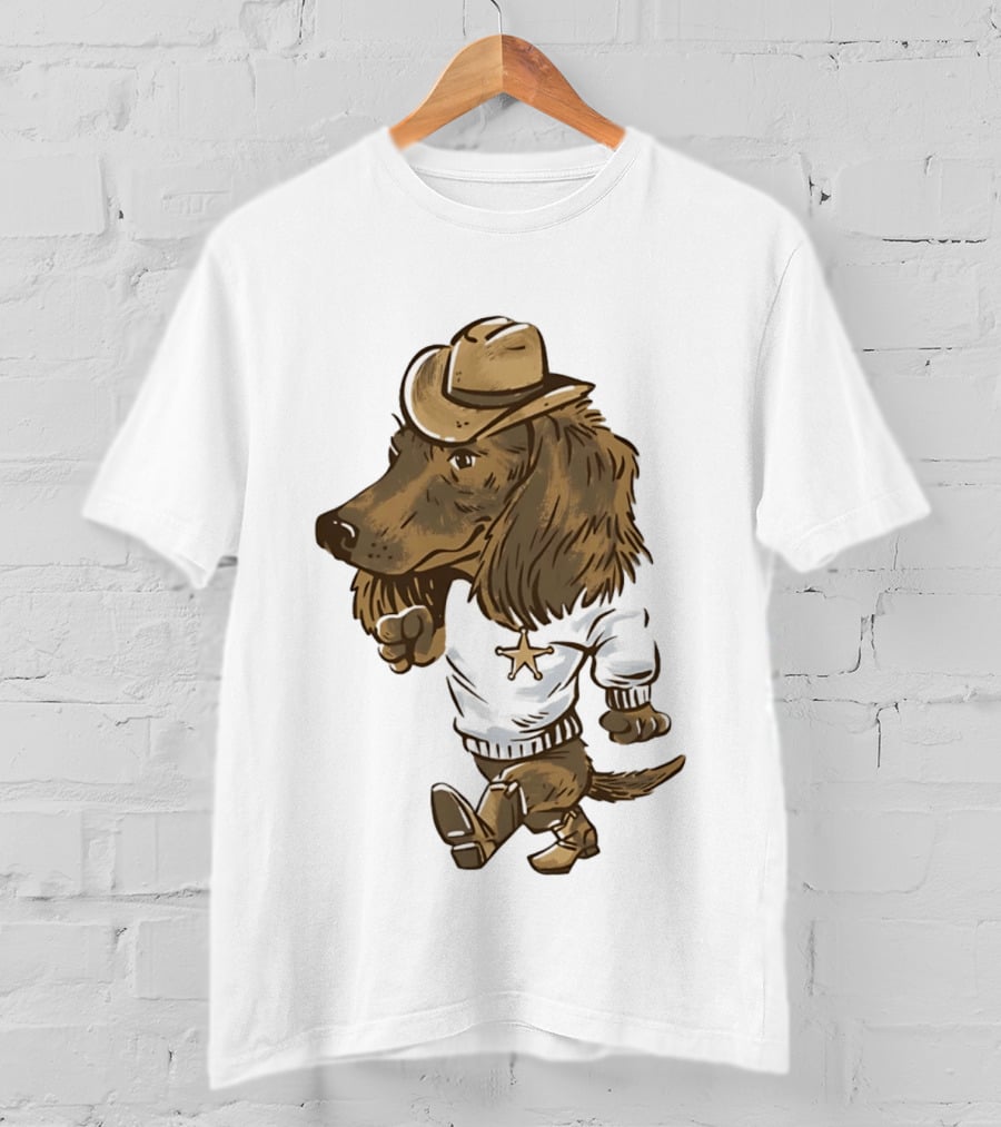 Starkville Derby 2026 Cowboy Dachshund Weenie Deputy Star T-Shirt