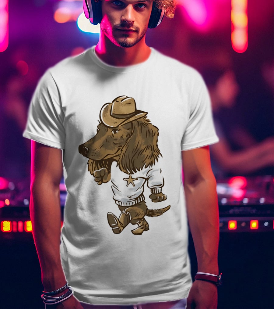 Starkville Derby 2026 Cowboy Dachshund Weenie Deputy Star T-Shirt