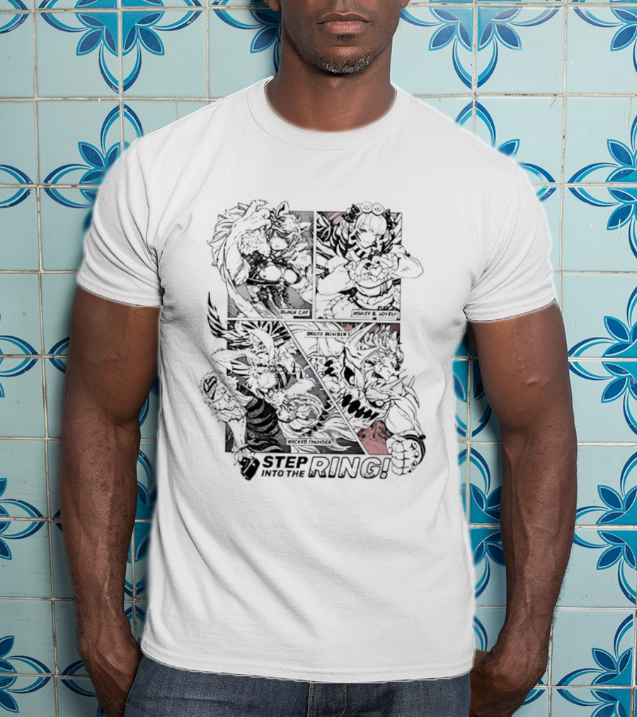 Final Fantasy XIV Step Into The Ring 2026 Iconic Characters And Battle Poses T-Shirt