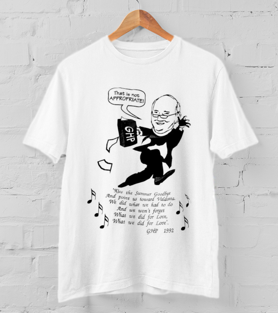That Is Not Appropriate GHR Speech Bubble Kiss The Summer Goodbye T-Shirt