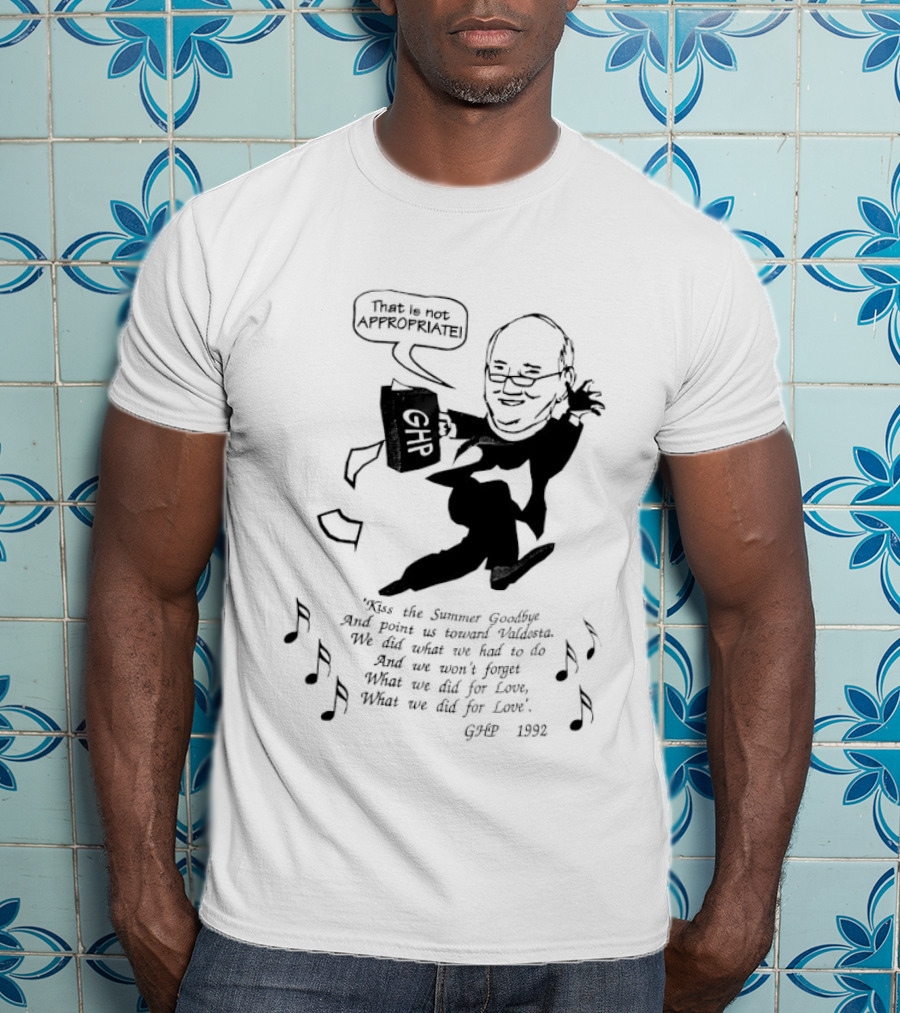That Is Not Appropriate GHR Speech Bubble Kiss The Summer Goodbye T-Shirt