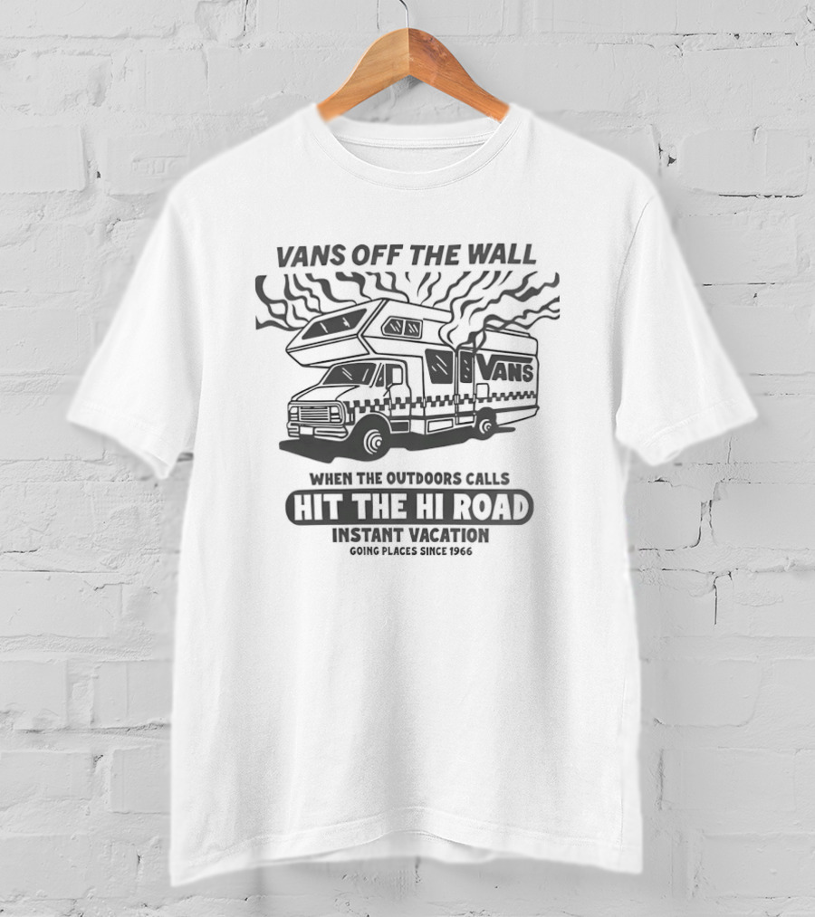 Vans Off The Wall When The Outdoors Calls Hit The Hi Road Adventure T-Shirt