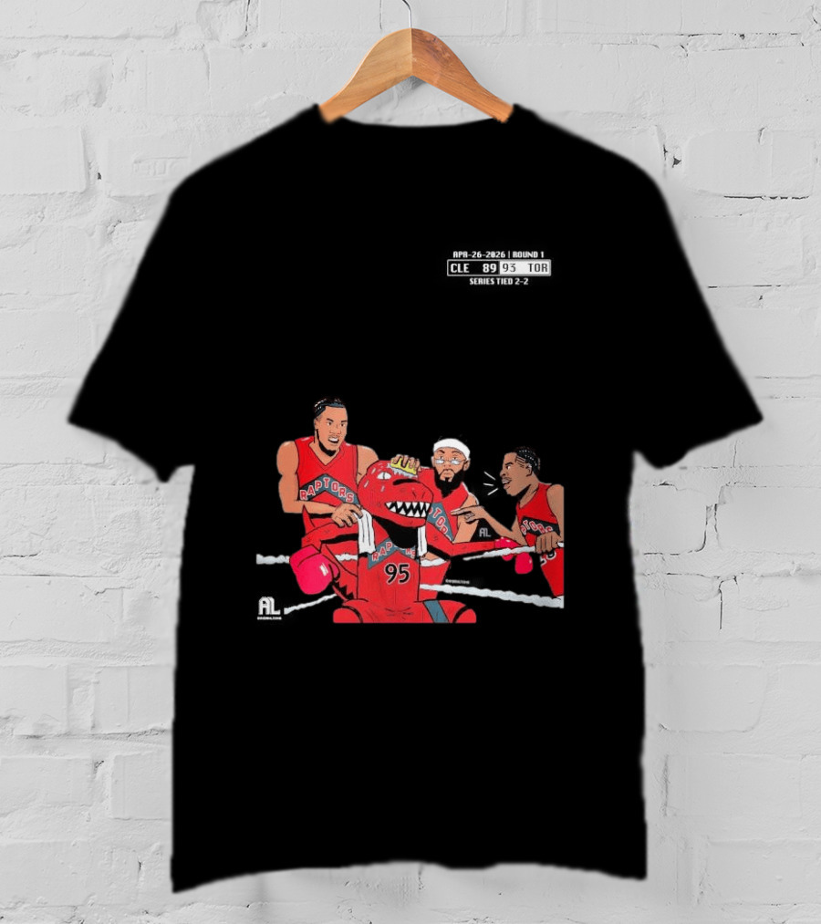 A Sketch After Every Raptors Game This Season 2026 Toronto Basketball Team Celebrates Victory In Classic Red Jerseys T-Shirt