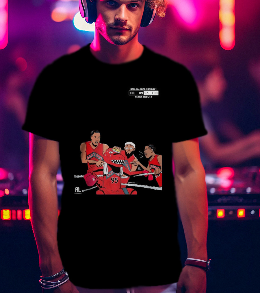 A Sketch After Every Raptors Game This Season 2026 Toronto Basketball Team Celebrates Victory In Classic Red Jerseys T-Shirt