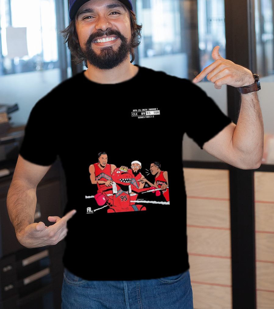 A Sketch After Every Raptors Game This Season 2026 Toronto Basketball Team Celebrates Victory In Classic Red Jerseys T-Shirt