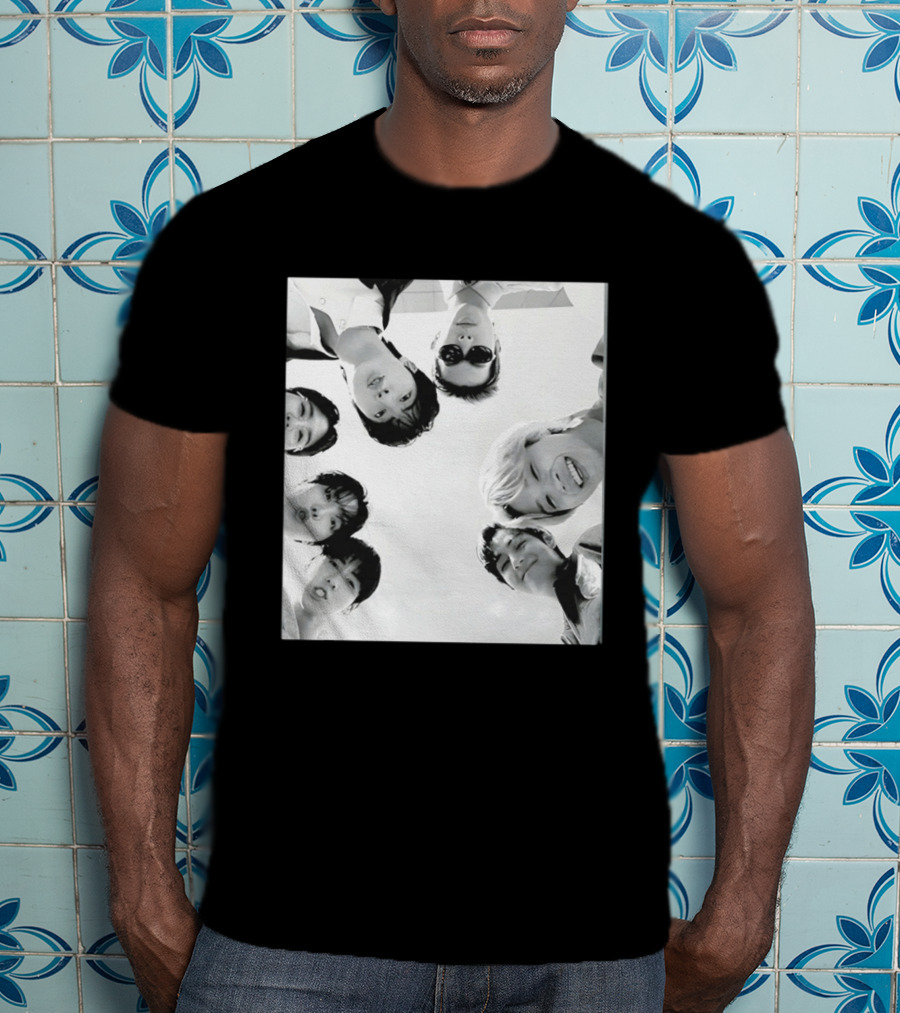 BTS Arirang World Tour Kpop 2026 Group Photo Black And White Aesthetic T-Shirt