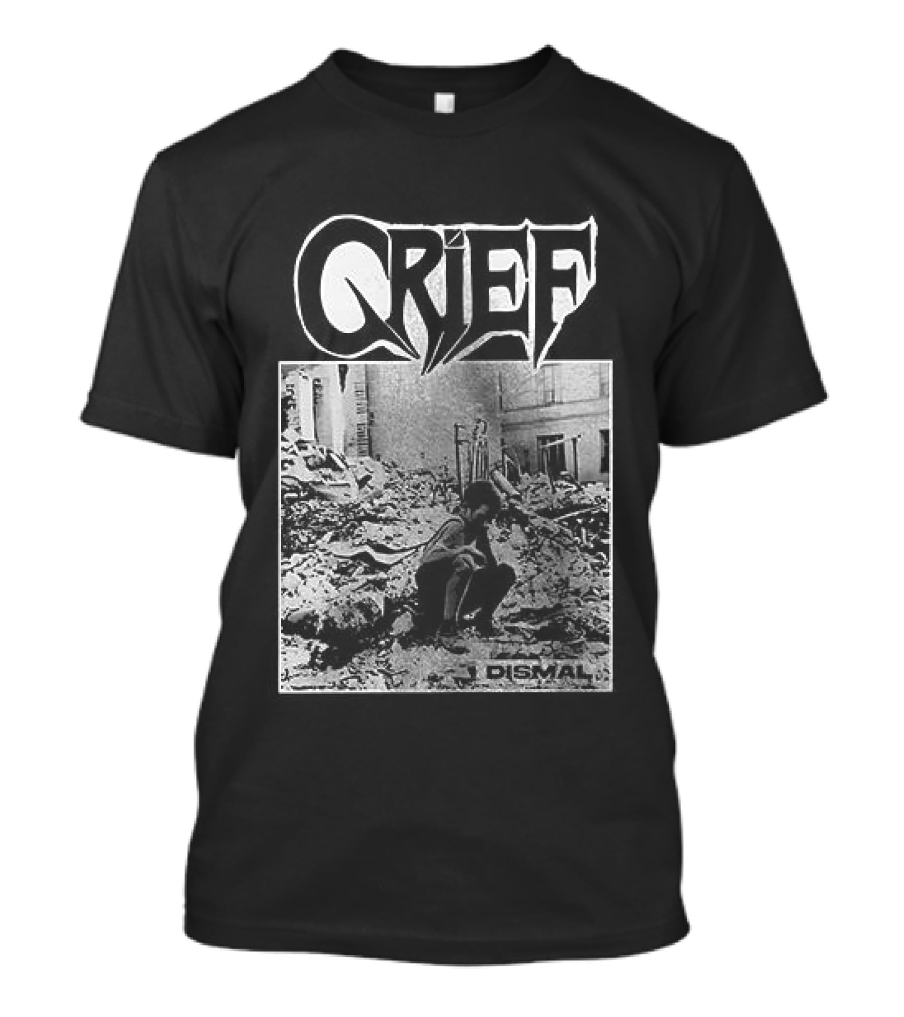 Crief Dismal Vintage Illustration With Forest And Figure T-Shirt