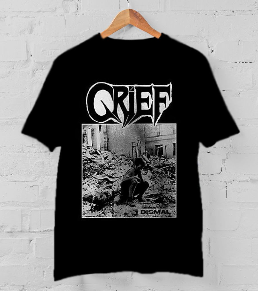 Crief Dismal Vintage Illustration With Forest And Figure T-Shirt
