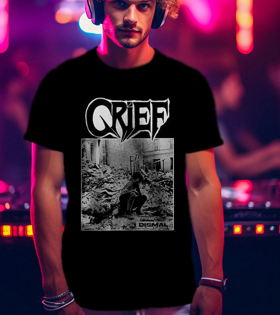 Crief Dismal Vintage Illustration With Forest And Figure T-Shirt