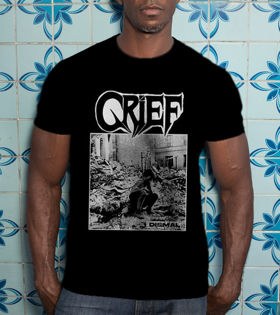 Crief Dismal Vintage Illustration With Forest And Figure T-Shirt