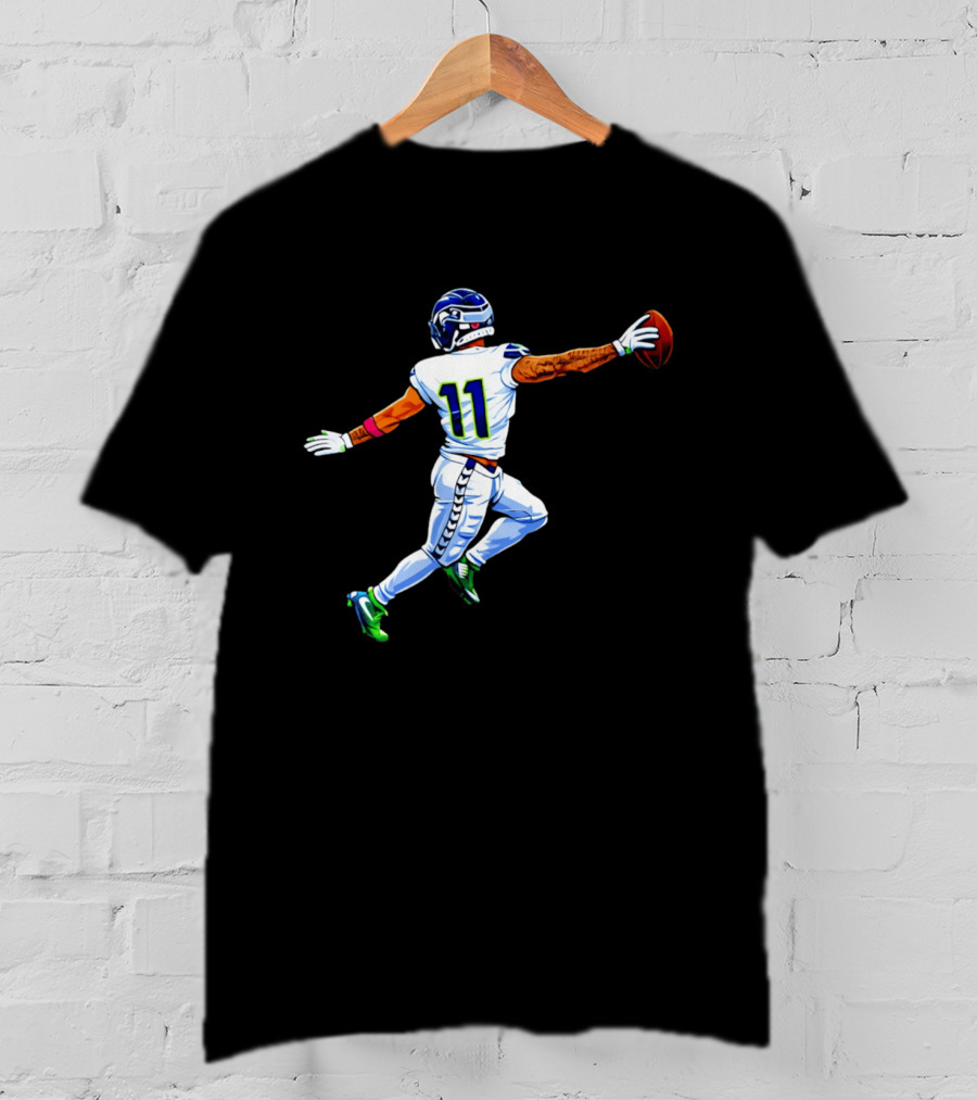 Jaxon Smith Njigba Seahawks Touchdown Celebration Number 11 Football Play T-Shirt