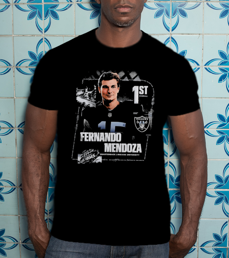 Fernando Mendoza Las Vegas Raiders Quarterback 1st Overall T-Shirt