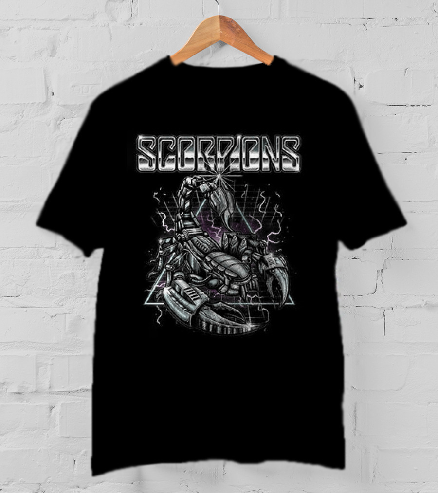Scorpions European Tour Dates Roster 1979 Band Concert Venues List T-Shirt