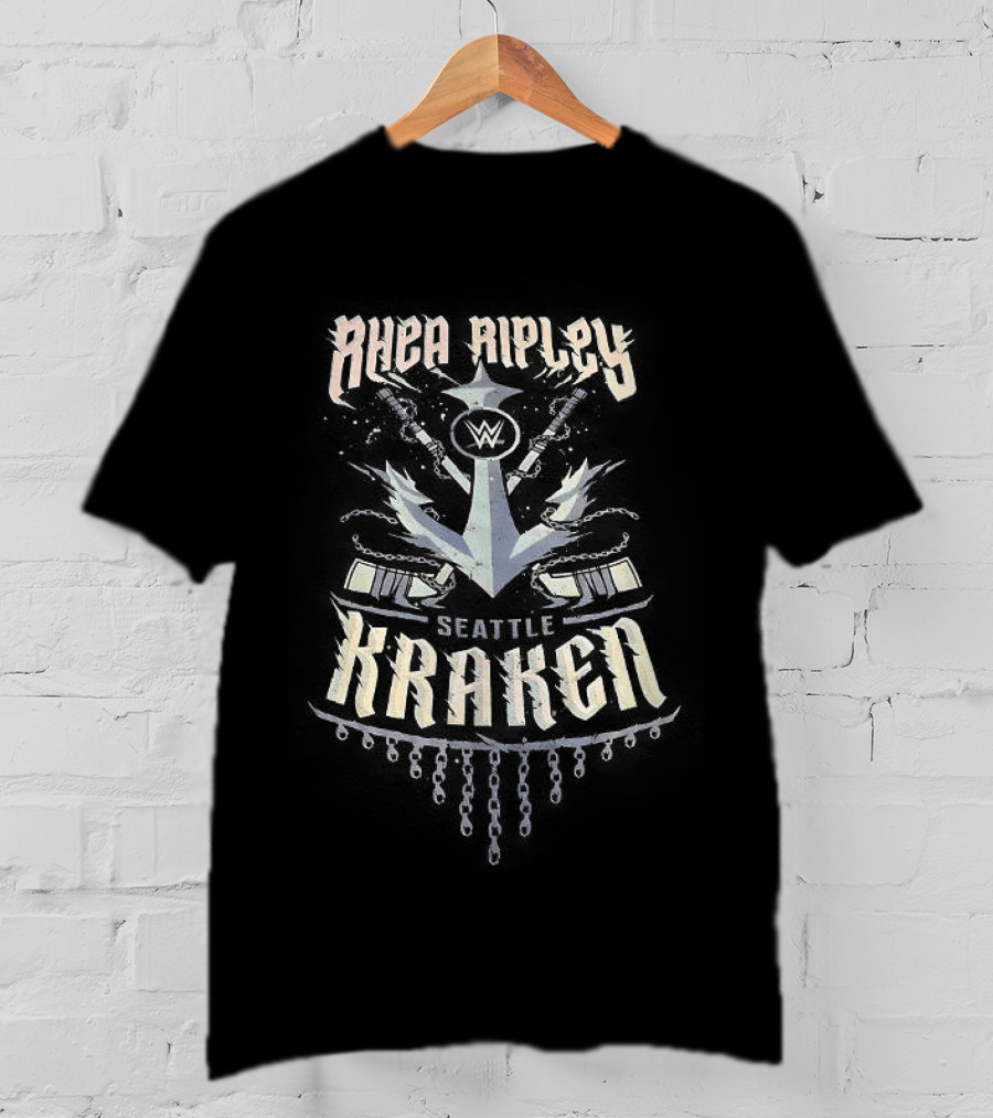 Rhea Ripley X Seattle Kraken WWE Collaboration T-Shirt