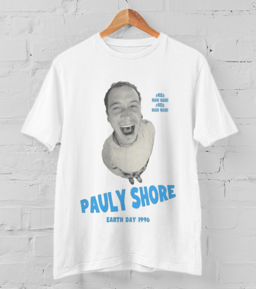 Pauly Shore Free Mahi Mahi Earth Day 1996 T-Shirt