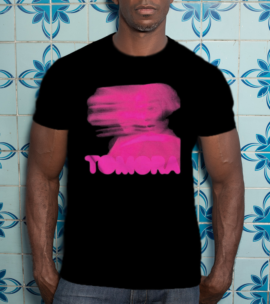 TOMORA Pink Blurred Portrait Friendly Companion T-Shirt