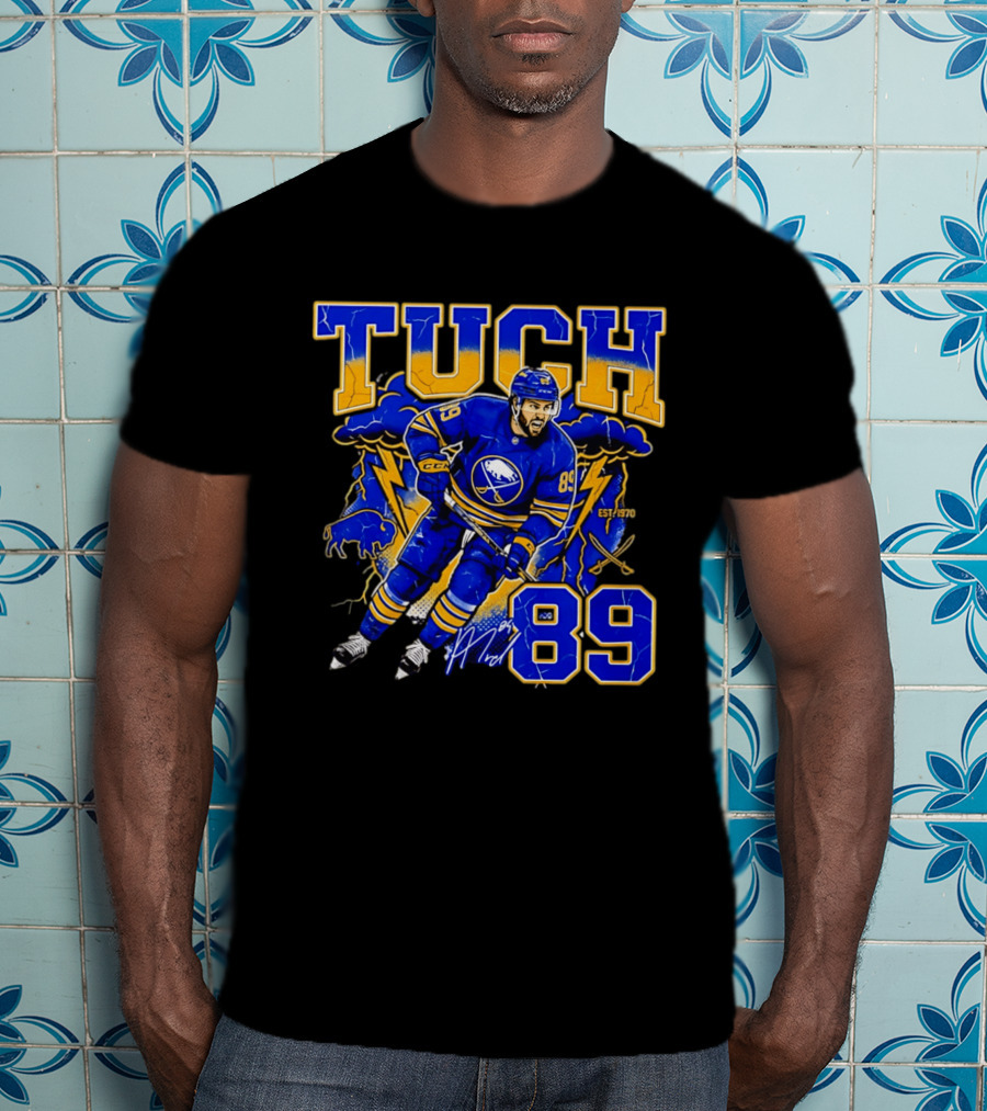 Tuch Buffalo Sabres 89 Hockey Est. 1970 T-Shirt