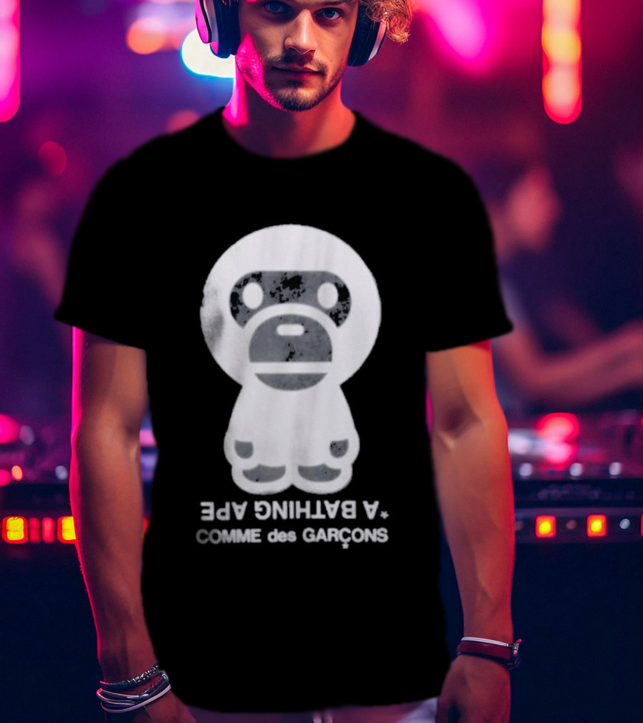 Comme Des Garçons A Bathing Ape Baby Milo Collectible Black Set T-Shirt