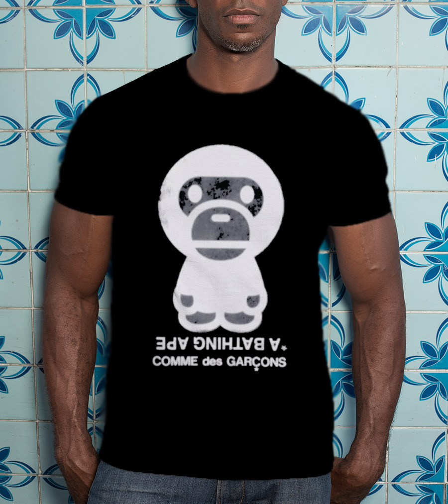 Comme Des Garçons A Bathing Ape Baby Milo Collectible Black Set T-Shirt