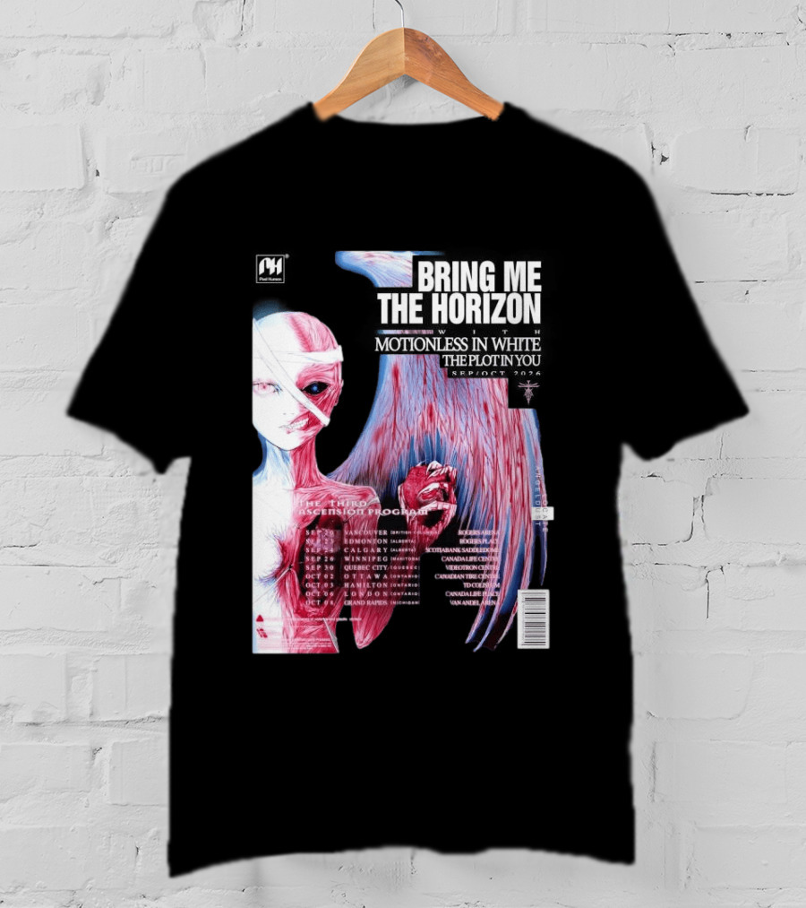 Bring Me The Horizon The Third Ascension Program Fall Tour 2026 Canada Dates T-Shirt