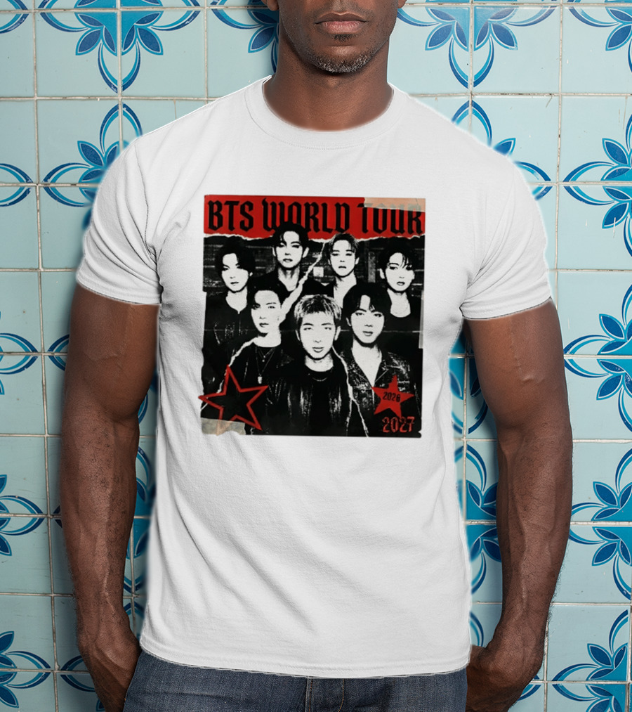 BTS World Tour 2026 2027 Arirang Concert Bangtan Sonyeondan Tour T-Shirt
