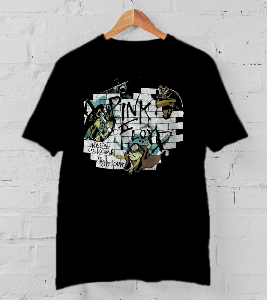 Pink Floyd The Wall Nassau Coliseum 1980 Tour T-Shirt