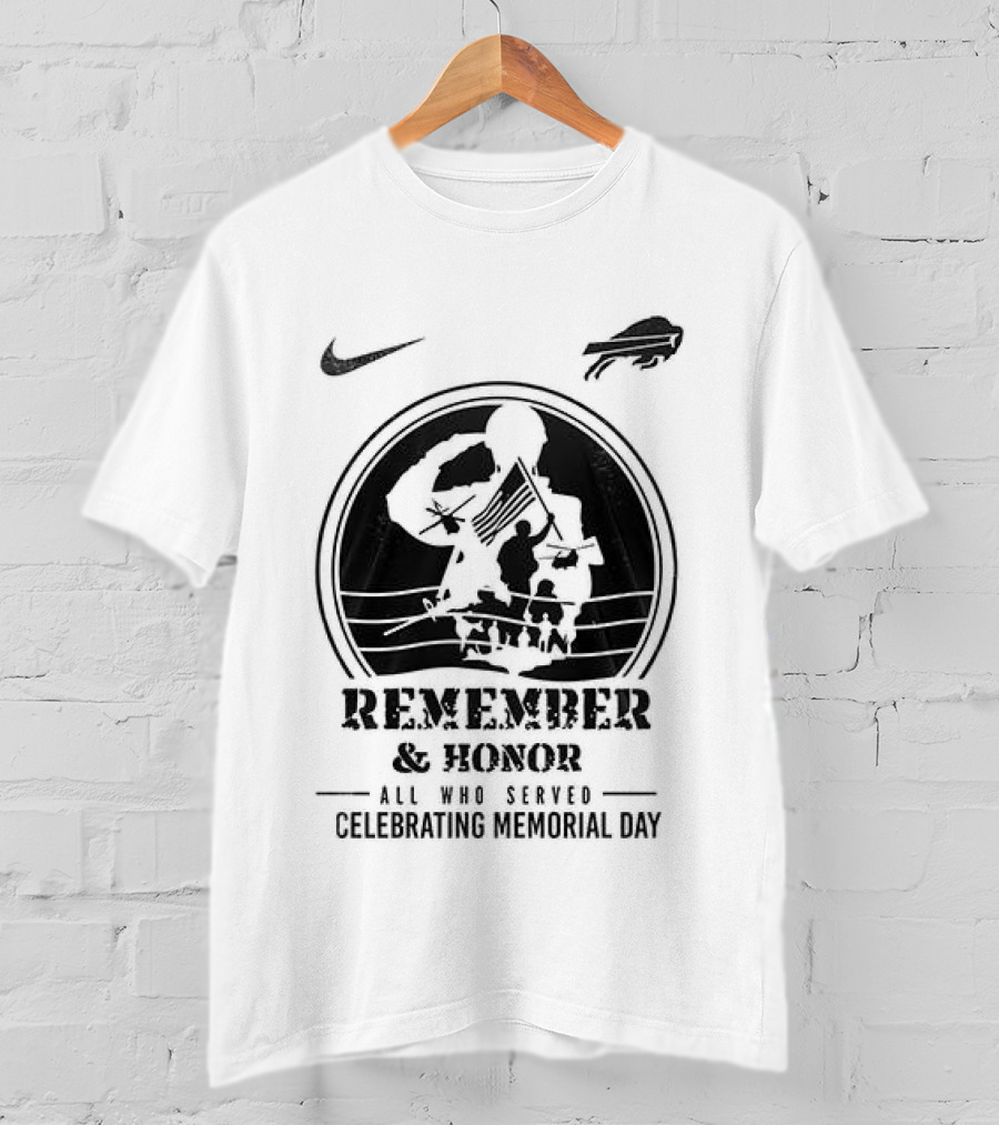 Nike Buffalo Bills Remember And Honor Memorial Day 2023 T-Shirt