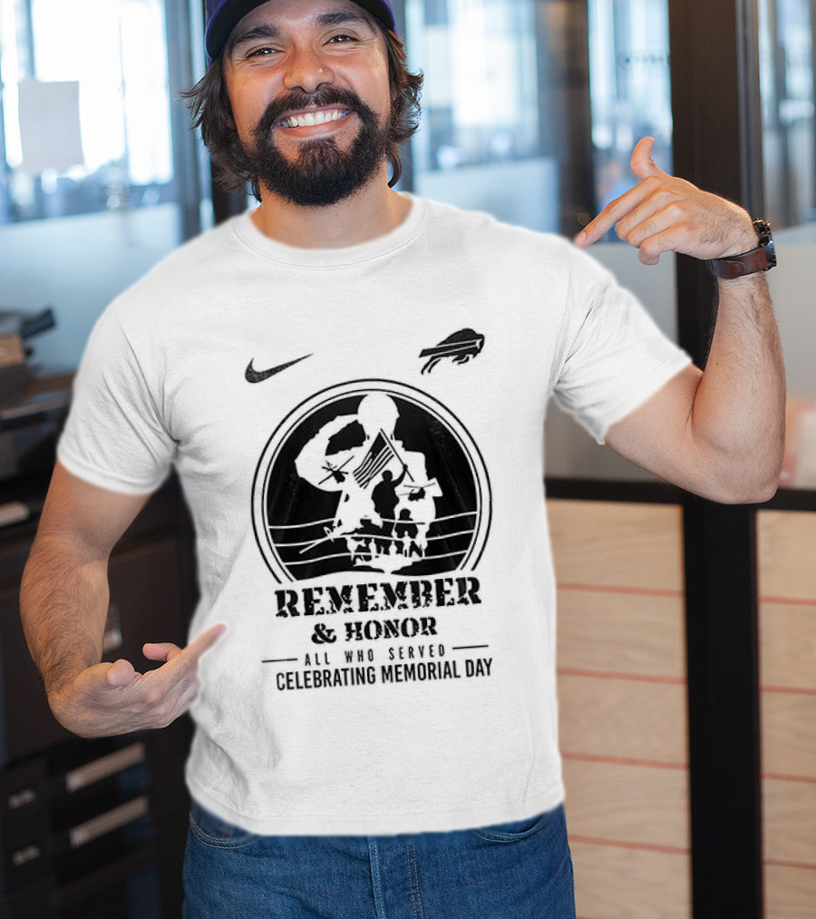 Nike Buffalo Bills Remember And Honor Memorial Day 2023 T-Shirt