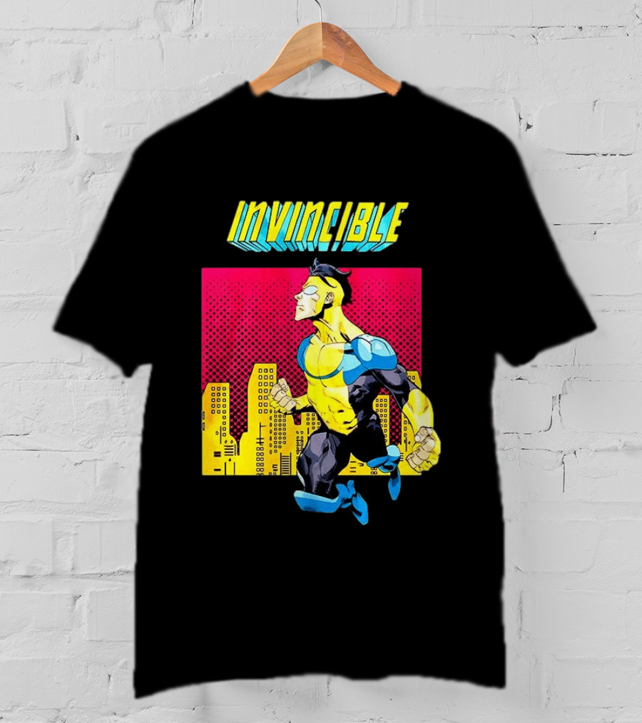 Invincible Comics Hero Skyline Pop T-Shirt