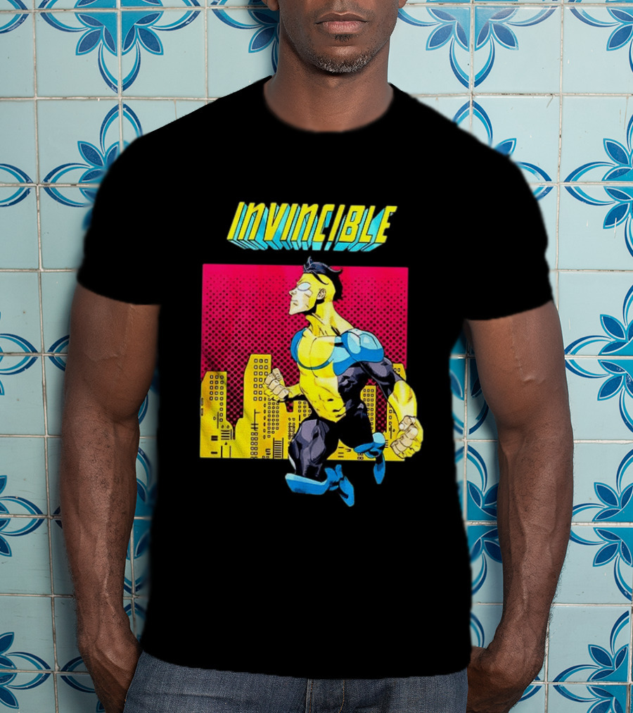 Invincible Comics Hero Skyline Pop T-Shirt