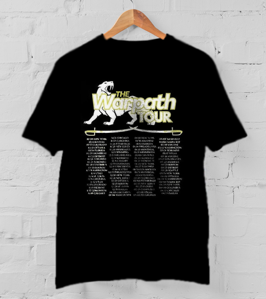 Warpath Tour Dates Schedule And Locations T-Shirt