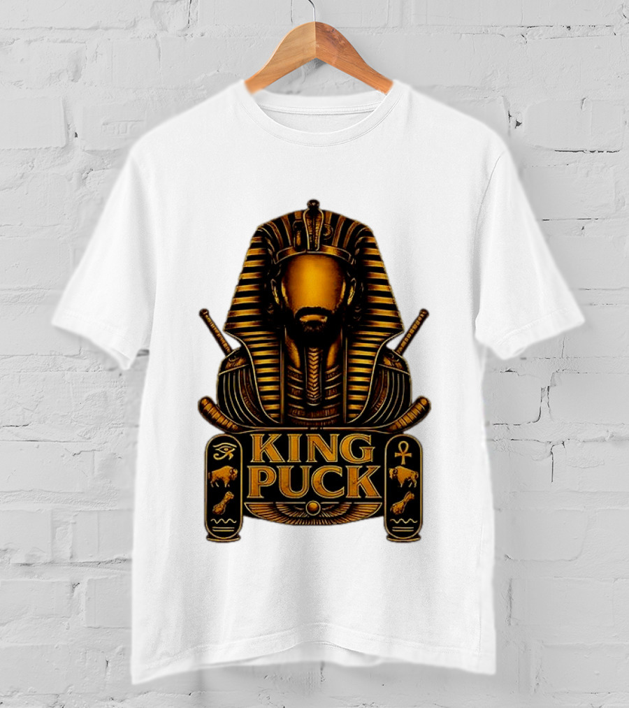 King Puck Pharaoh Buffalo Sabres Egyptian Hockey T-Shirt