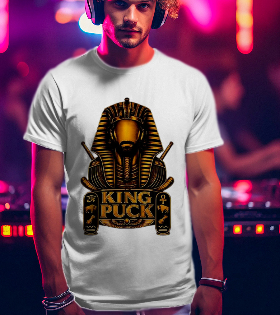 King Puck Pharaoh Buffalo Sabres Egyptian Hockey T-Shirt