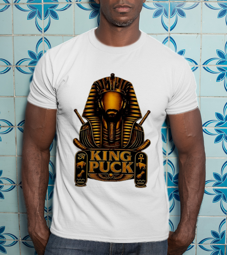 King Puck Pharaoh Buffalo Sabres Egyptian Hockey T-Shirt