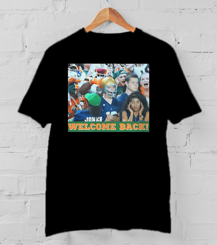 Miami Hurricanes Welcome Back Photo Crowd Scene T-Shirt