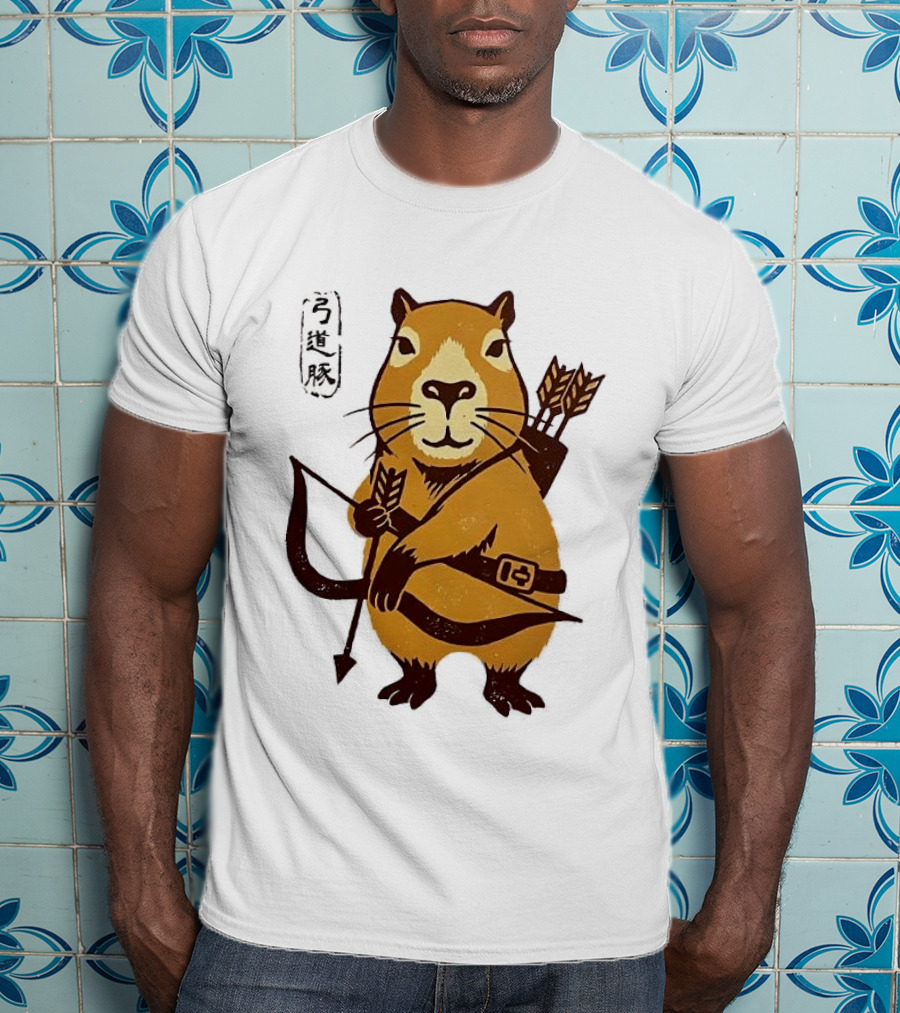 Capybara Archer Target Chill Classical Japanese T-Shirt